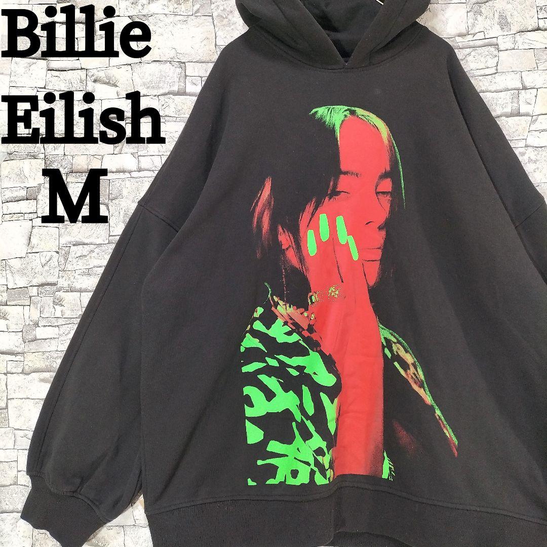 ☆希少☆Billie Eilish ビリーアイリッシュ パーカー 両面ロゴ M