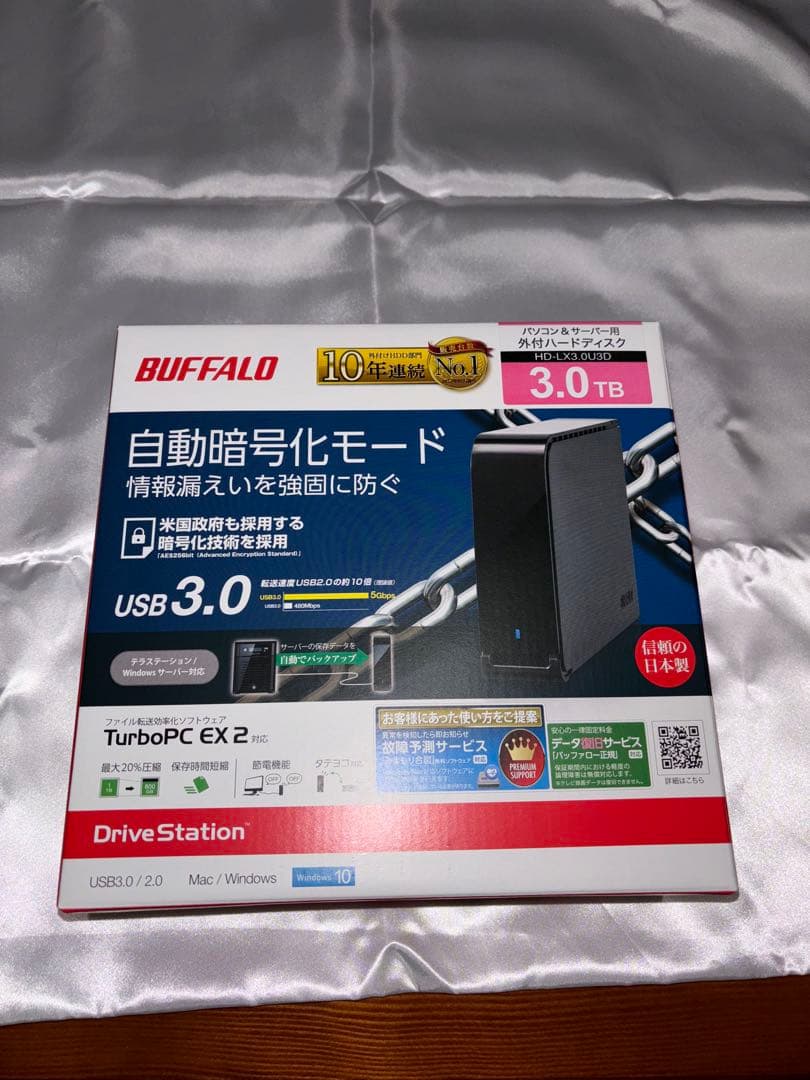 未使用　BUFFALO DriveStation 3.0TB USB 3.0