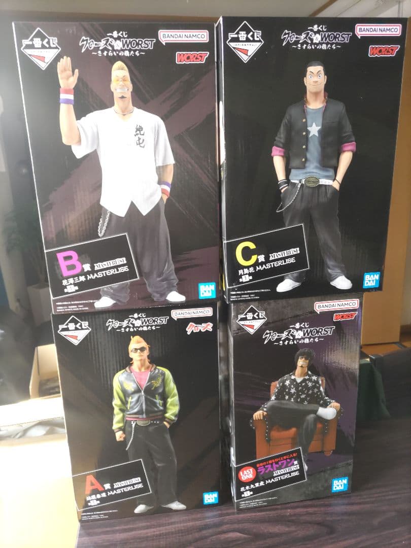 一番くじクローズ&WORST フィギュア　フィギュアコンプ 一番くじ クローズ＆WORST ～さすらいの鴉たち～｜一番くじ倶楽部