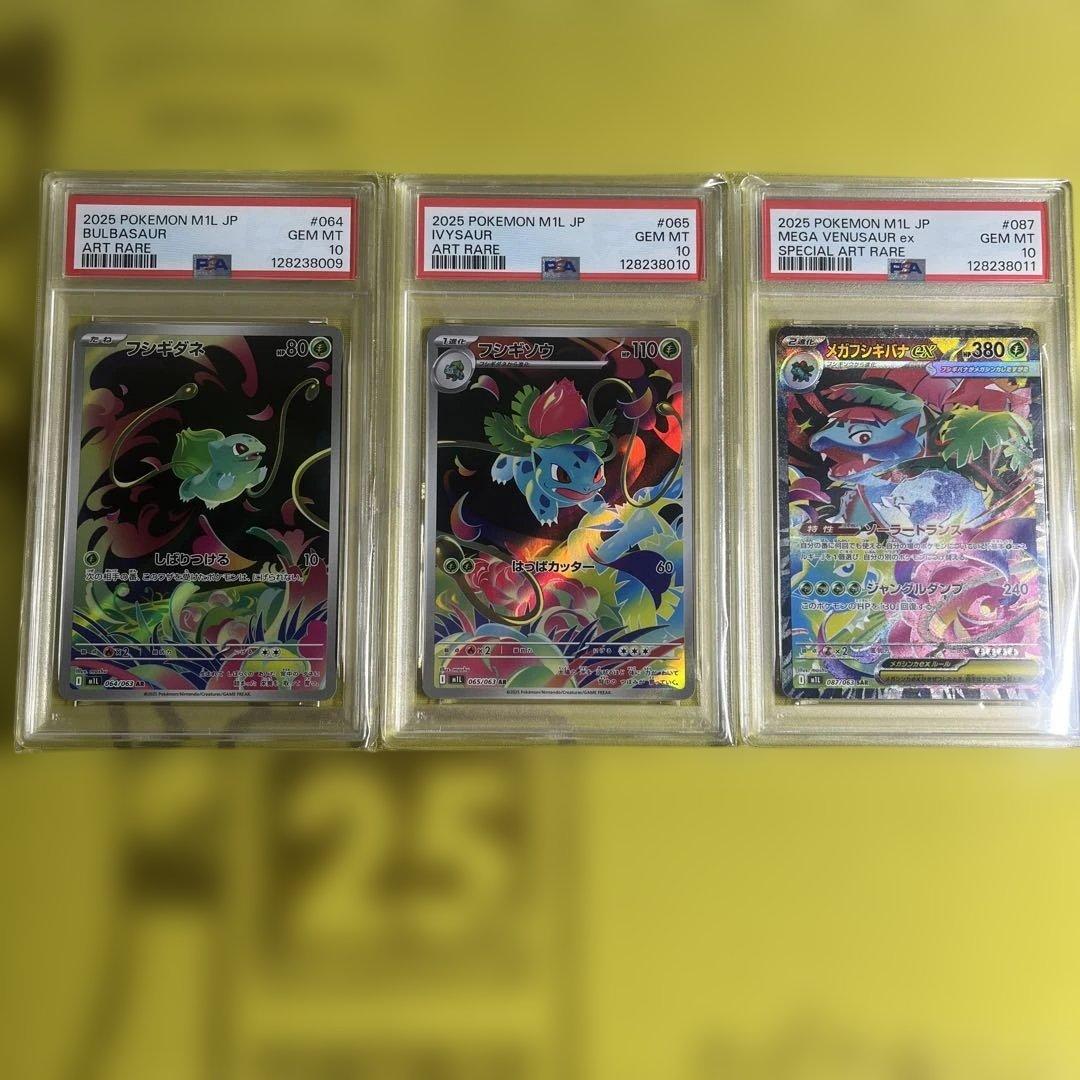 【PSA10連番】フシギダネARフシギソウARメガフシギバナexSAR