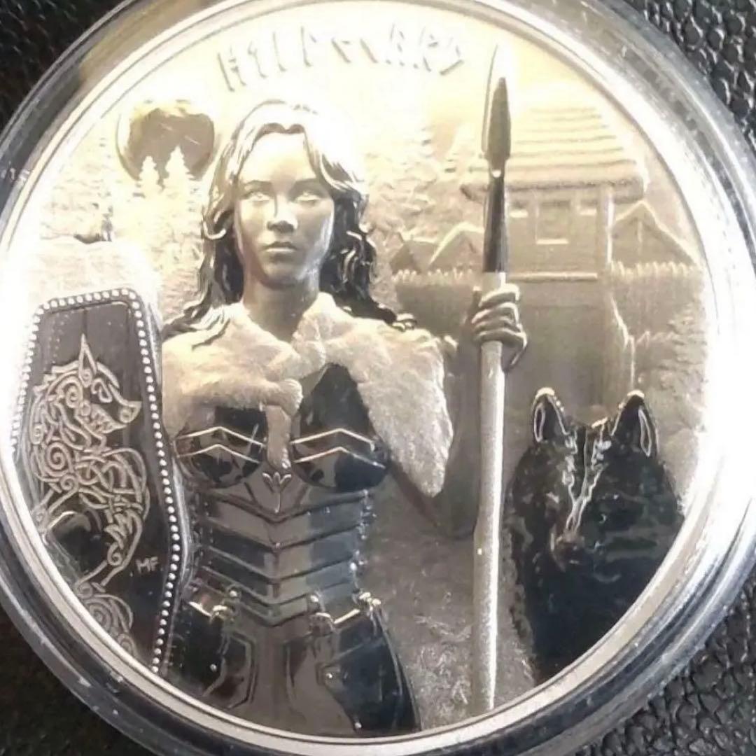 2022 ゲルマニア　ヒルデガルト　1オンス銀貨　COA付き　カプセル付