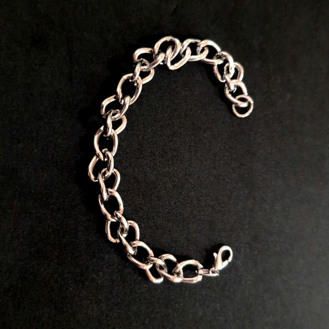 シルバー リンクチェーン ブレスレット - メルカリ