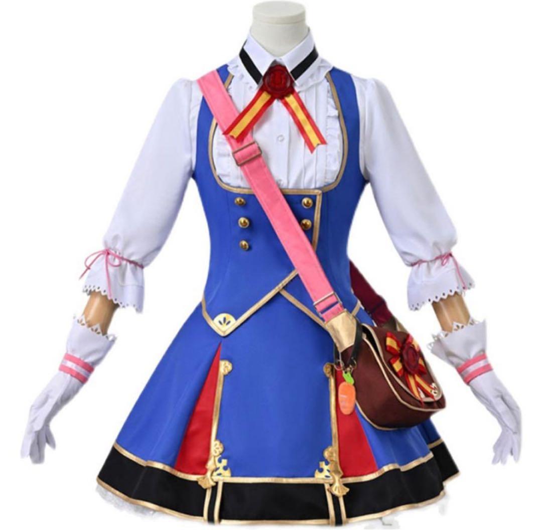 ウマ娘 メイショウドトウ コスプレ衣装 ウィッグ付き ウマ娘 プリティーダービー メイショウドトウ コスプレウィッグ 耳付き