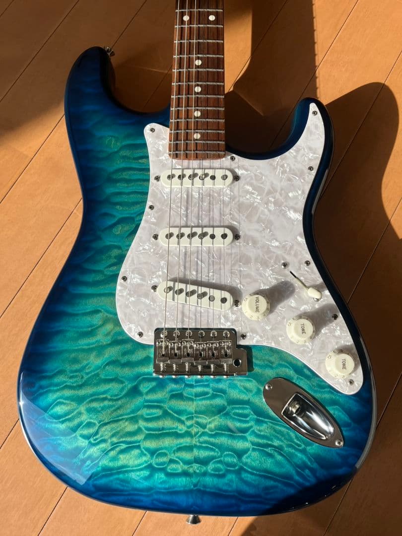 フェンダージャパン ストラト キルト 22フレット エレキギター Amazon | ギター ネック フェンダーストラトギター用交換用22フレット