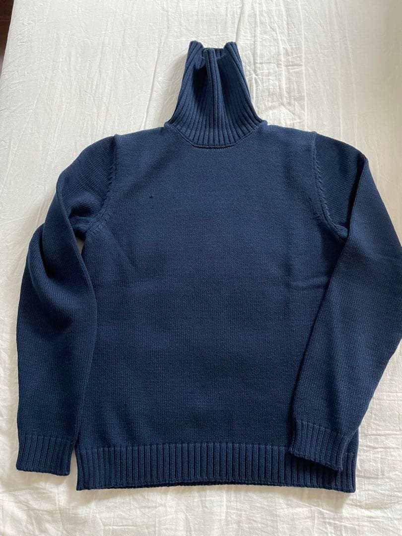 ZANONE ザノーネ 5ゲージ タートルネックニット ネイビー 46 ZANONE（ザノーネ） セーター DV 810105 ZR229 メンズ ニット 5ゲージ
