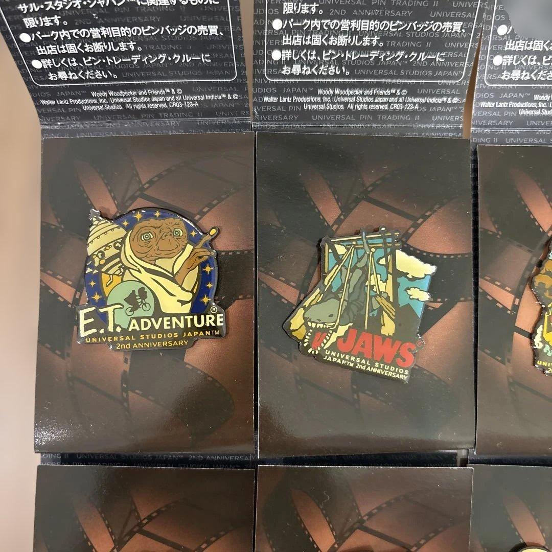 レア！ユニバーサルスタジオジャパン 2周年記念 ピンバッジ 8個セット