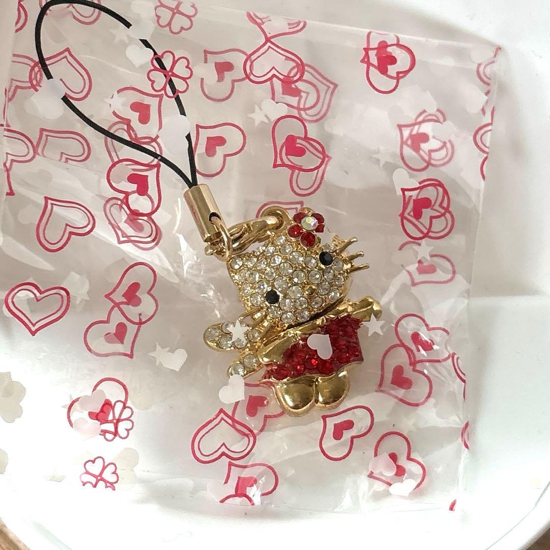 ハローキティ ラインストーン ストラップ - メルカリ