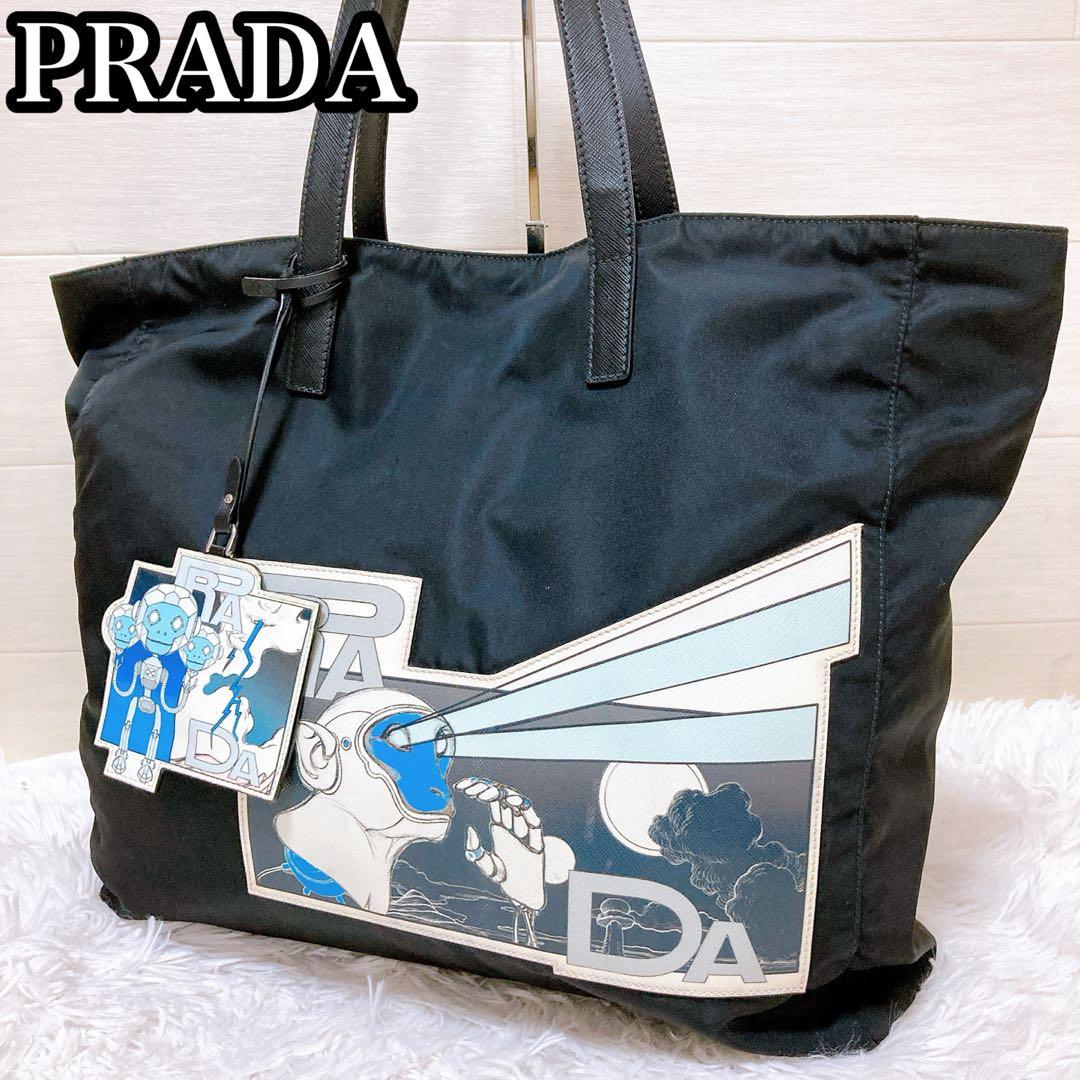 PRADA プラダ　2VG019 コミックパッチ　トートバッグ