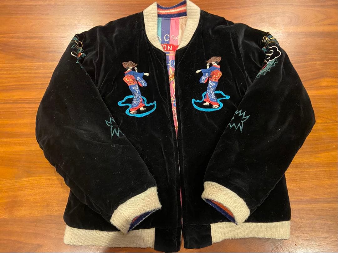 テーラー東洋「別珍×サテンキルト」リバーシブルスペシャルスカジャン　港商