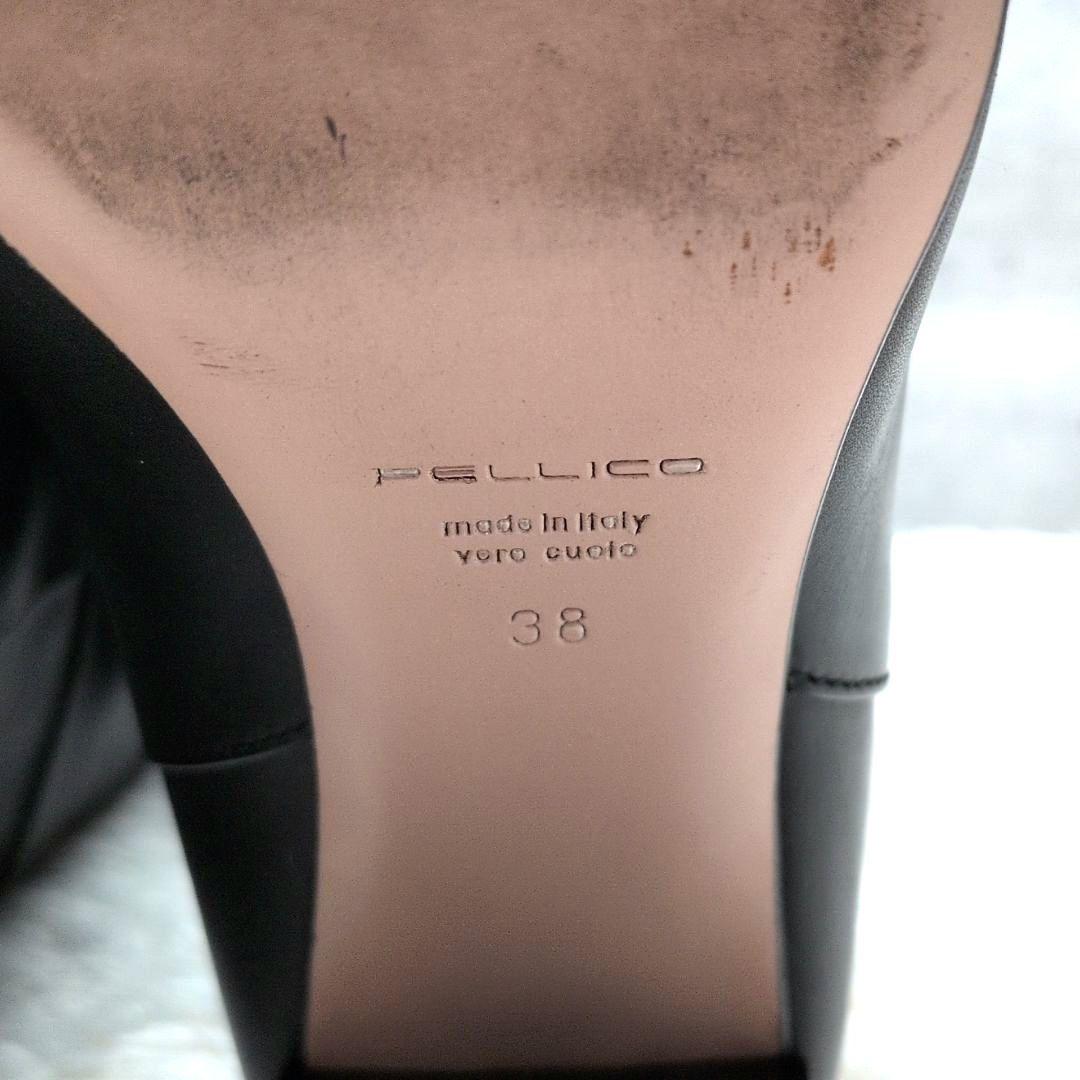 美品】ペリーコ メトロ ロングブーツ ポインテッドトゥ チャンキー