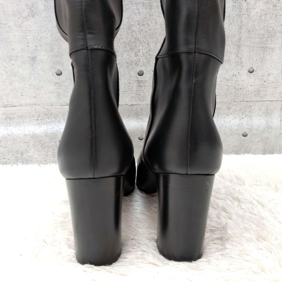 美品】ペリーコ メトロ ロングブーツ ポインテッドトゥ チャンキー