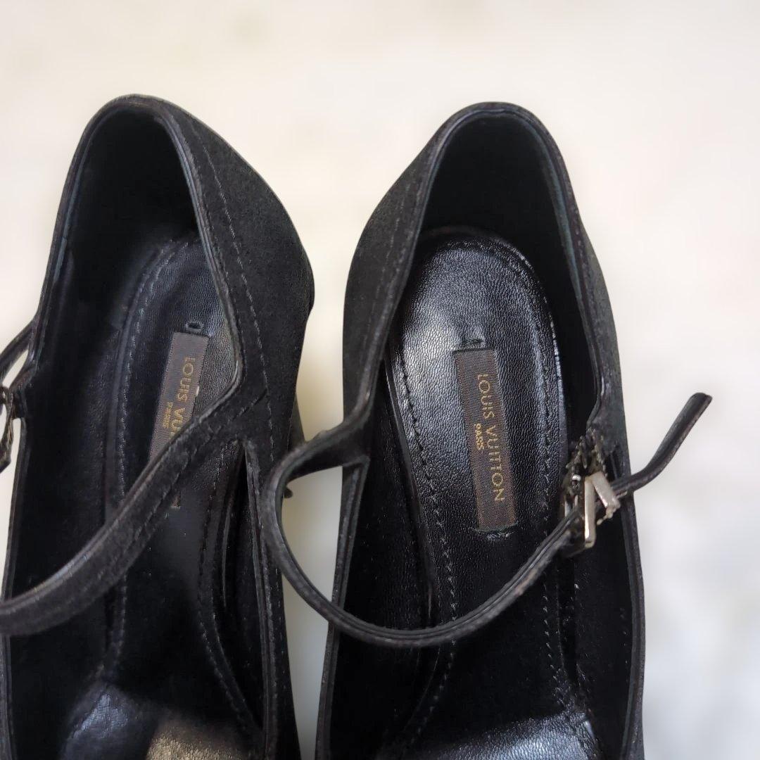 LOUIS VUITTON スエードレザー パンプス 36 1/2 23.5cm