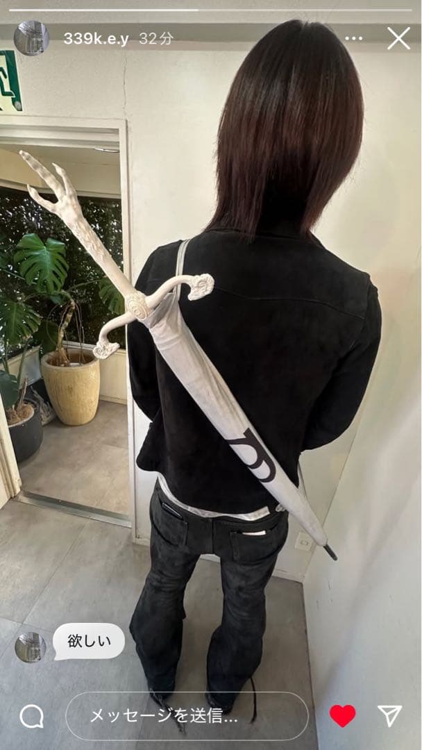 gb 龗　傘 上品なワンプッシュオープンのメンズ晴雨兼用雨傘 8本骨65cm