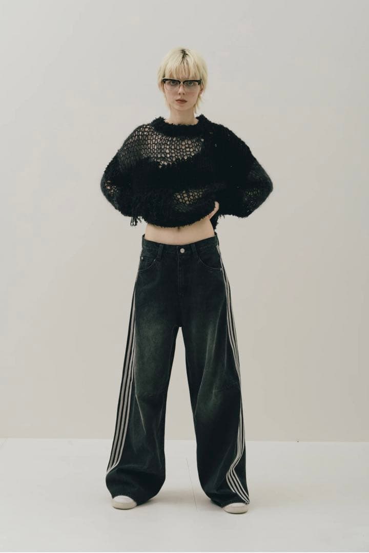 【新品未使用】THETOE Emirates Track Denim Pants Emirates Track Denim Pants – THE TOÉ