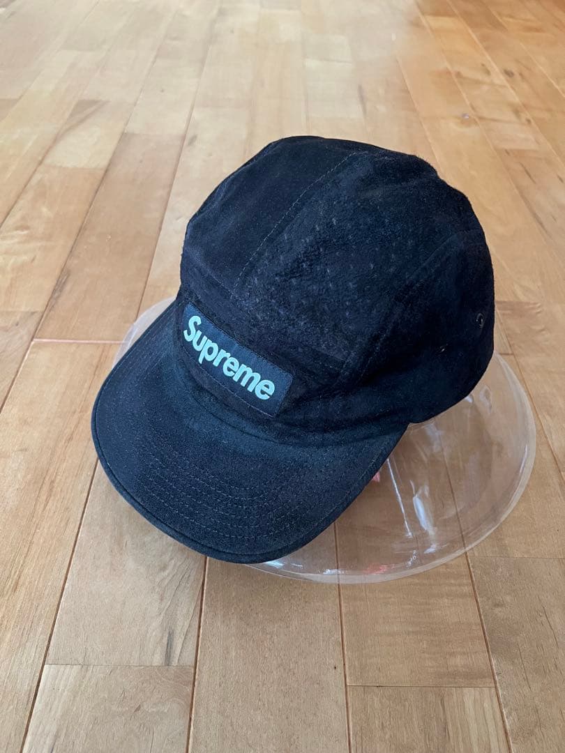 USA製 Supreme シュプリーム ピッグスキン ジェットキャップ黒