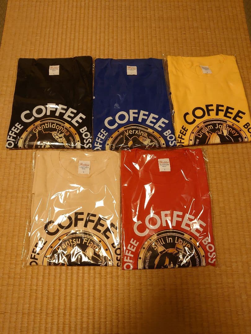 ウマ娘✕ BOSS Tシャツ 5色セット　サイズL