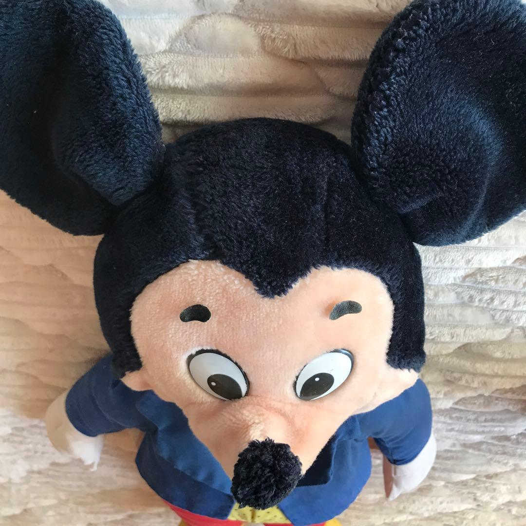 ディズニー ミッキーマウス ぬいぐるみ ビンテージ レトロ 特大 大きい