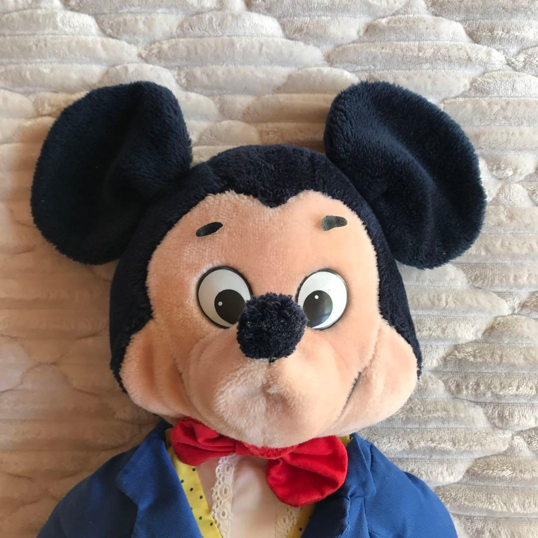 ディズニー ミッキーマウス ぬいぐるみ ビンテージ レトロ 特大 大きい