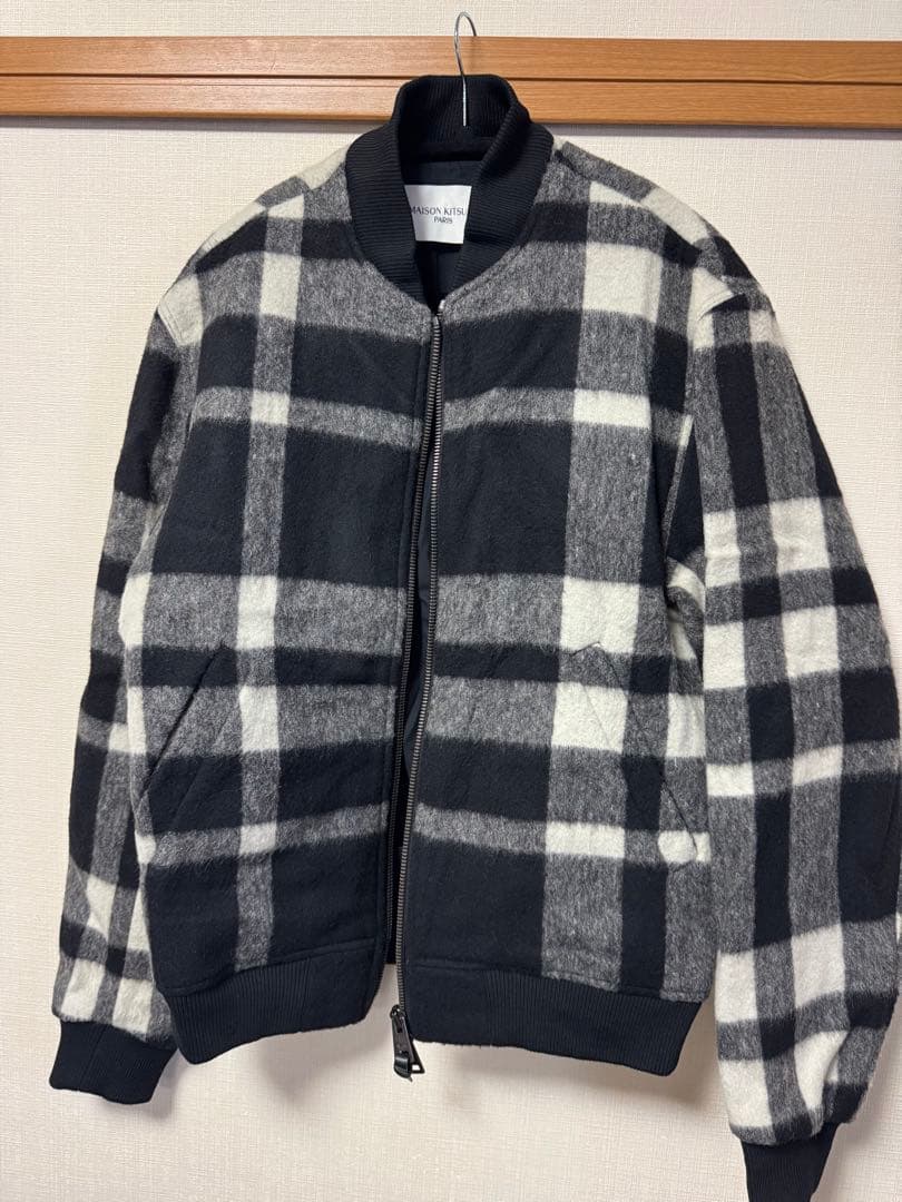 い*お様 MAISON KITSUNÉ ウールブレンドボンバージャケット
