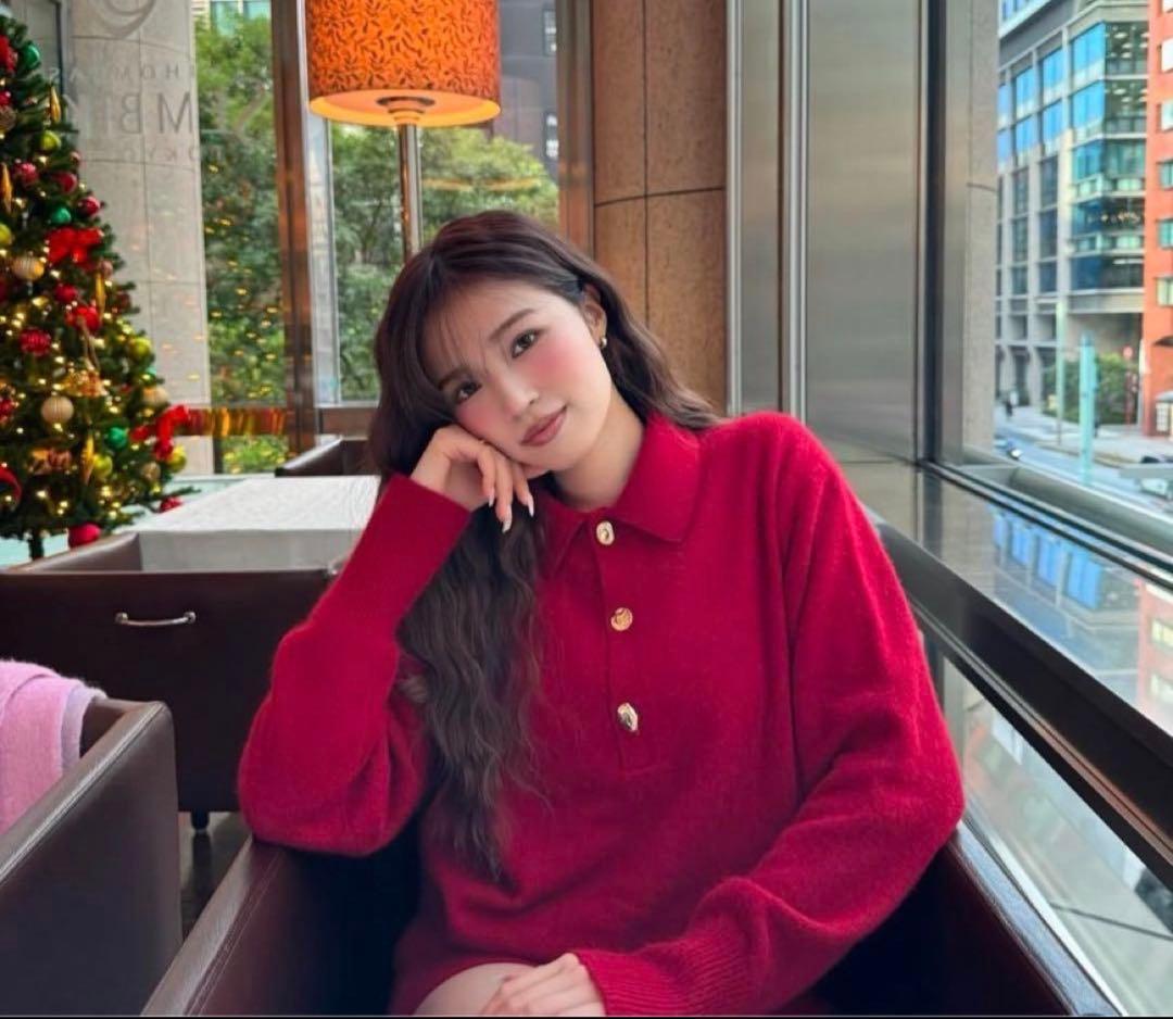 トップス NKNIT raccoon mix skipper KNIT