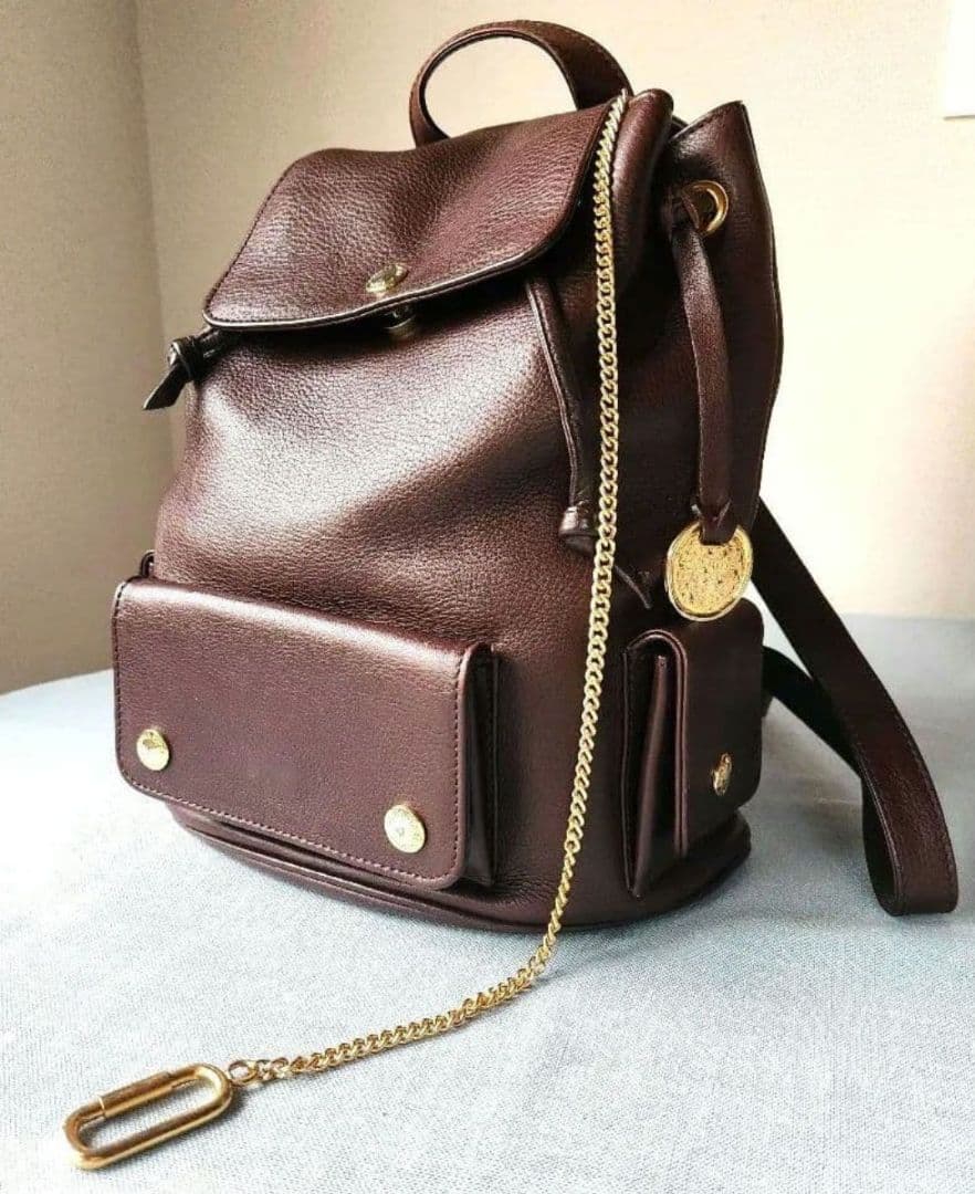 【希少】ソニアリキエル パリ店舗購入 牛革リュック 90年代ヴィンテージ