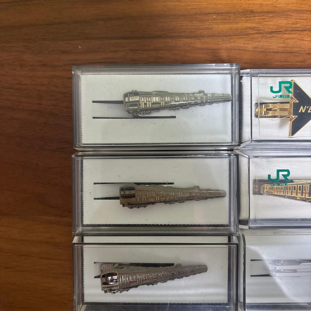 9個 JR東日本 西日本 電車 ネクタイピン 京浜東北線205系電車さよなら
