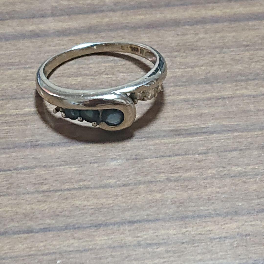 の*ん様 2,0から2,5グラム☆石とれてます。サファイアエステールリングk14