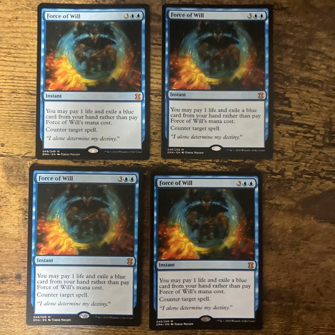 MTG 意志の力 英語 4枚セット 意志の力/Force of Will《英語》【2XM】