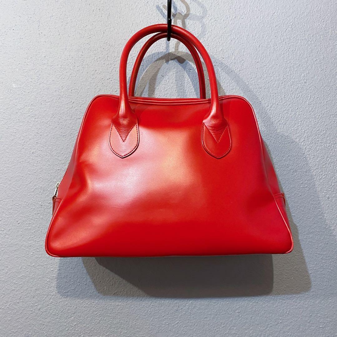 コムデギャルソン 青山バッグ 赤 サイズ4 台形ステアバッグ - メルカリ