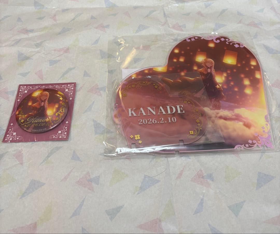 プロセカ　宵崎奏　はぴこれ　BIGアクリルパネル 缶バッチ