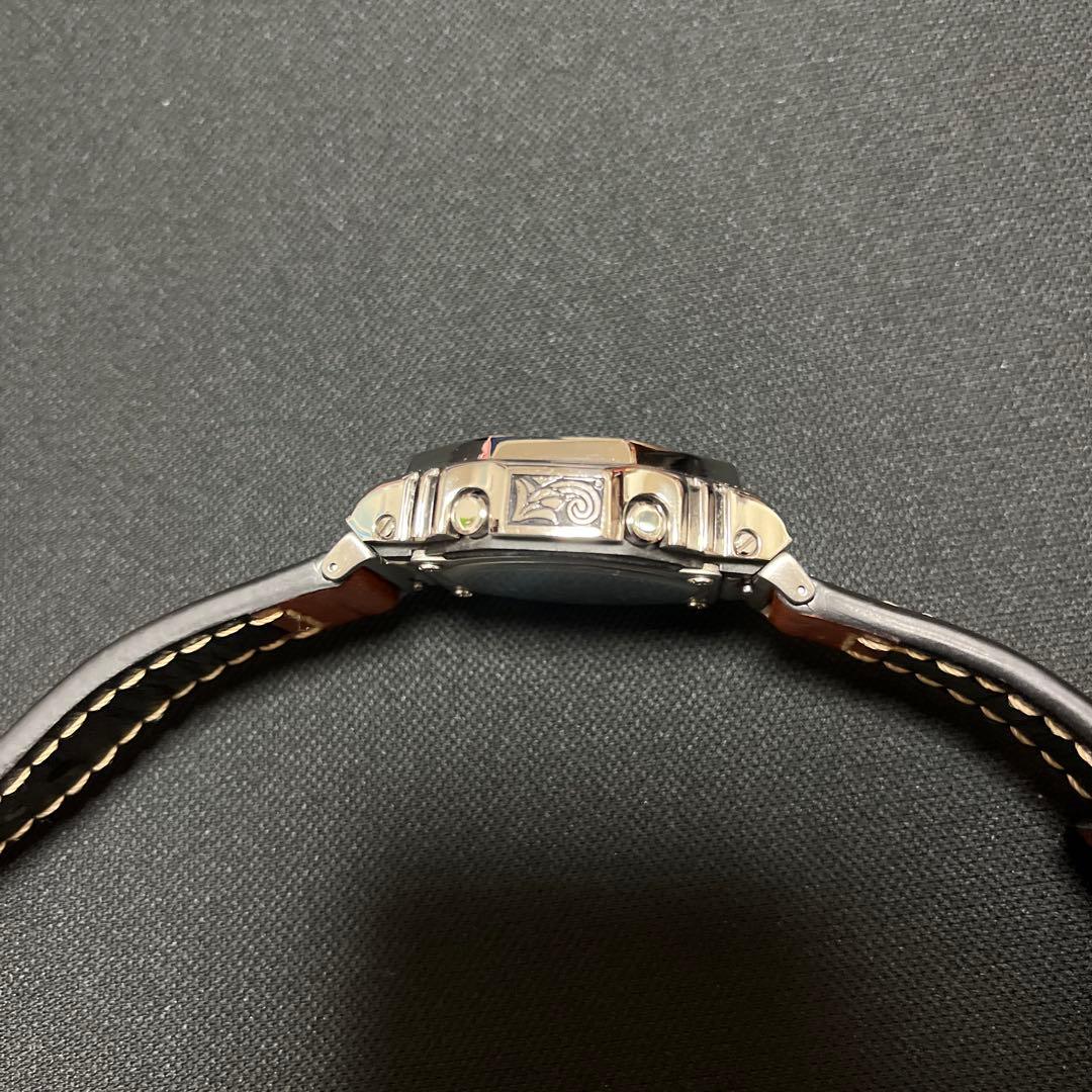 gshock カスタム レザーベルト エンボス加工 ジーショック GA-2100