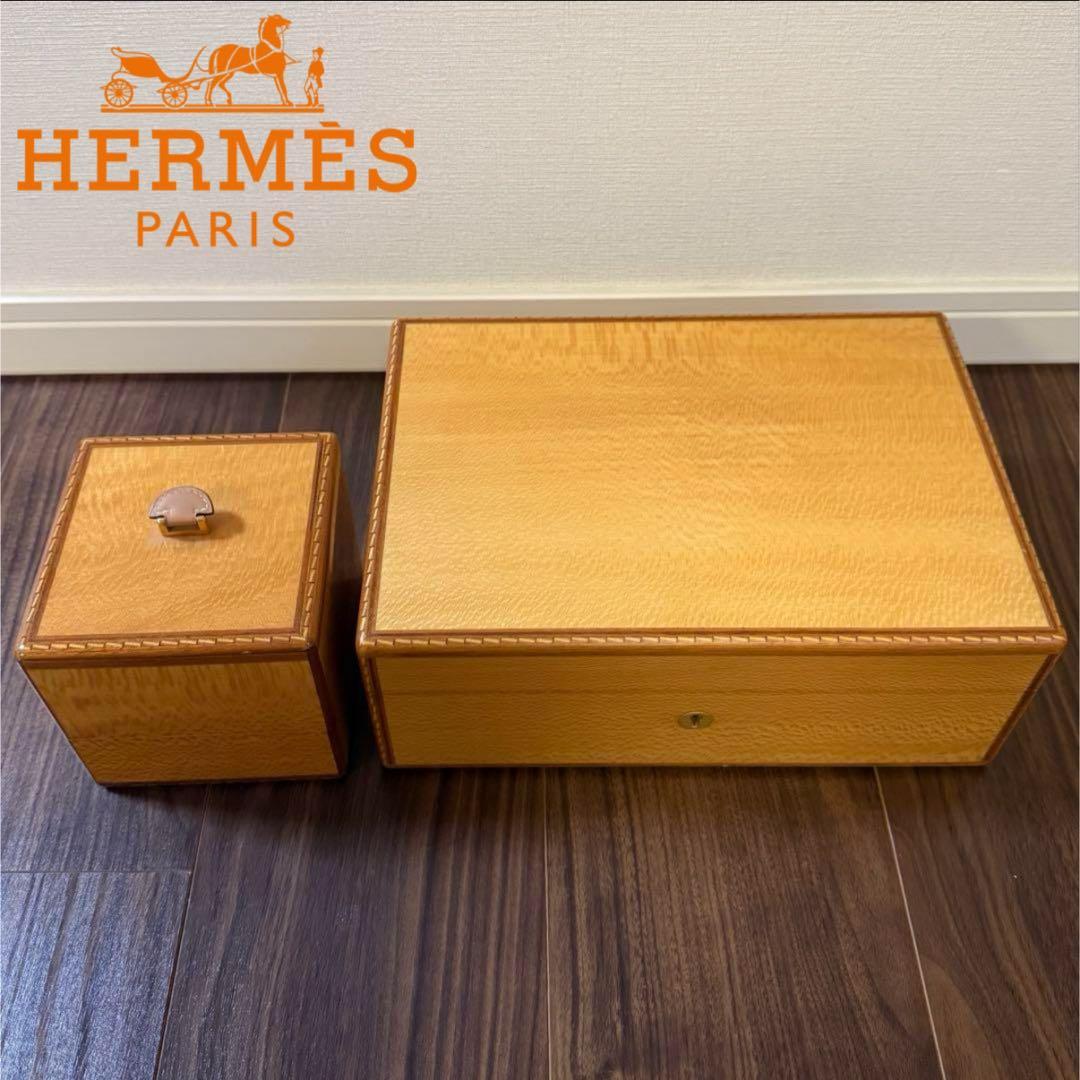 エルメス　木製　ヴィンテージ ジュエリーケース 宝石箱