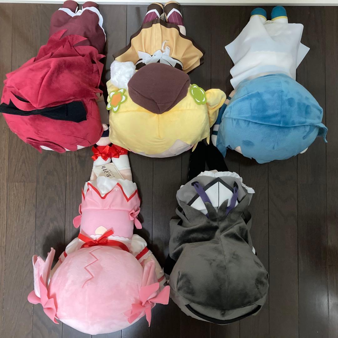 まどかマギカ 寝そべり ぬいぐるみ 5体セット まどマギ - キャラクター