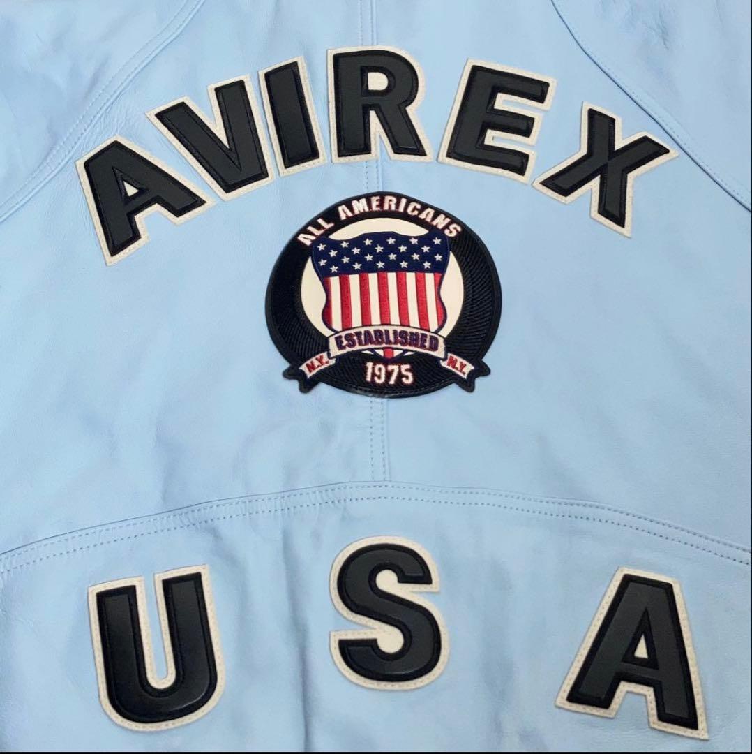 Kaneee KEIJU着用】AVIREX レザージャケット 羊革 ラッパー - メルカリ