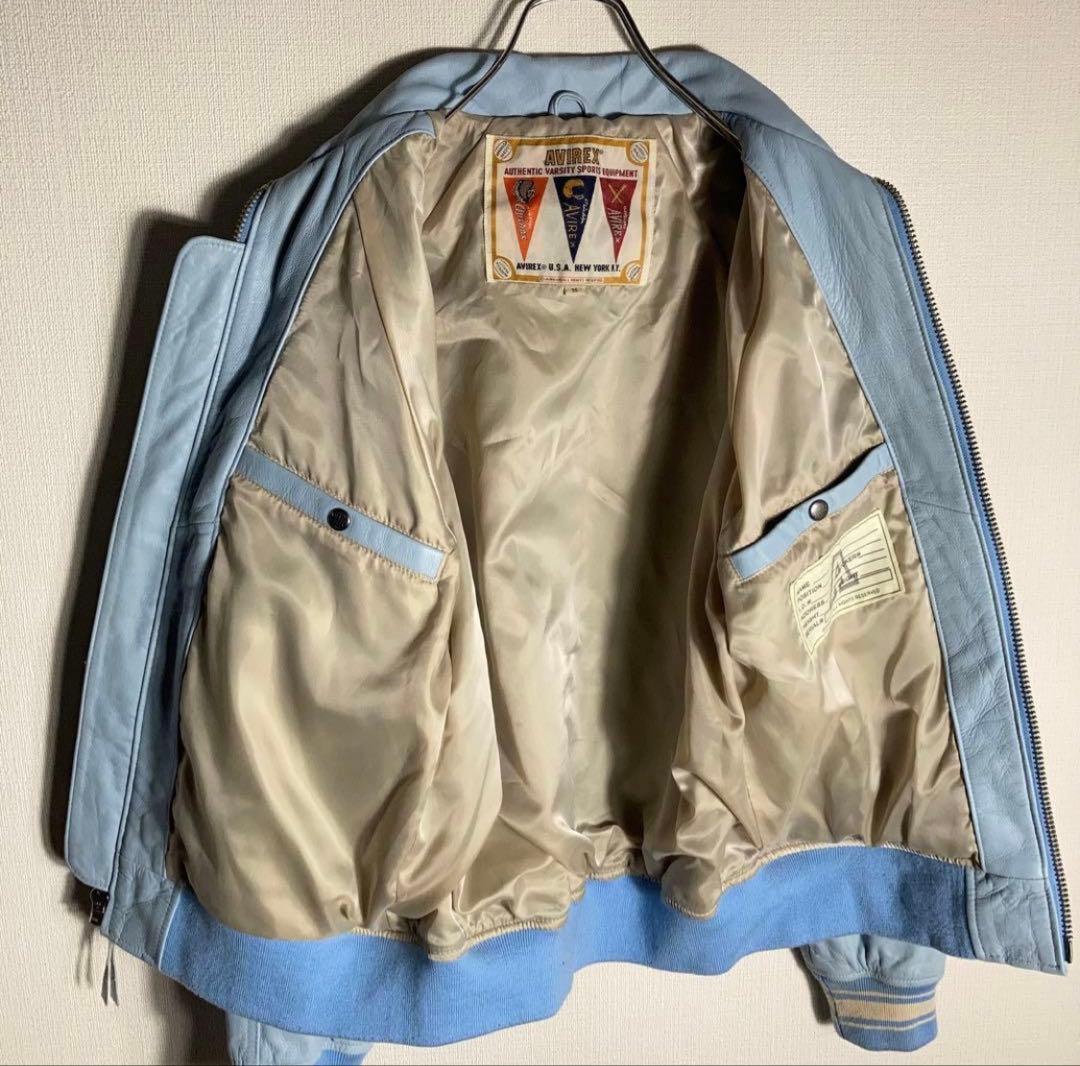 Kaneee KEIJU着用】AVIREX レザージャケット 羊革 ラッパー - メルカリ
