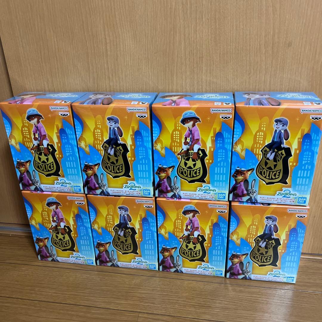 ズートピア2 モニタートップフィギュア　ジュディ　ニック　フィギュア　8個セット ズートピア2 モニタートップフィギュア ニック・ワイルド ジュディ
