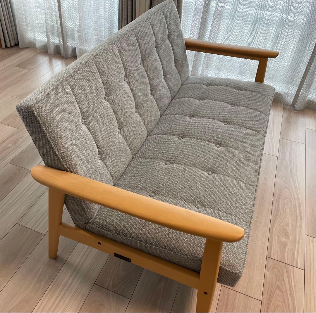 カリモク60 Ｋチェア2シーター　ミストグレー カリモク60 Kチェア 2シーター ミストグレー［W36263ZE］ - カリモク60