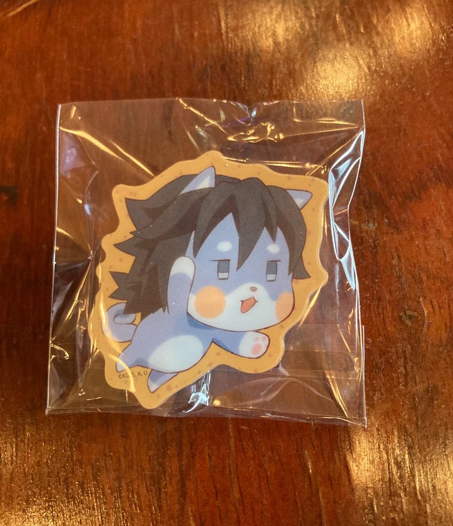 ランダムアニマルクッキーバッジ 鬼滅の刃 バレンタイン 冨岡義勇