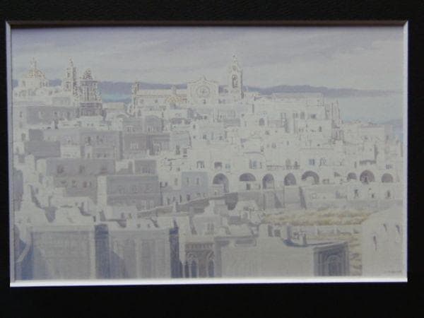 松浦安弘、『二つの大聖堂（オストゥーニ）』、希少画集より、状態良好