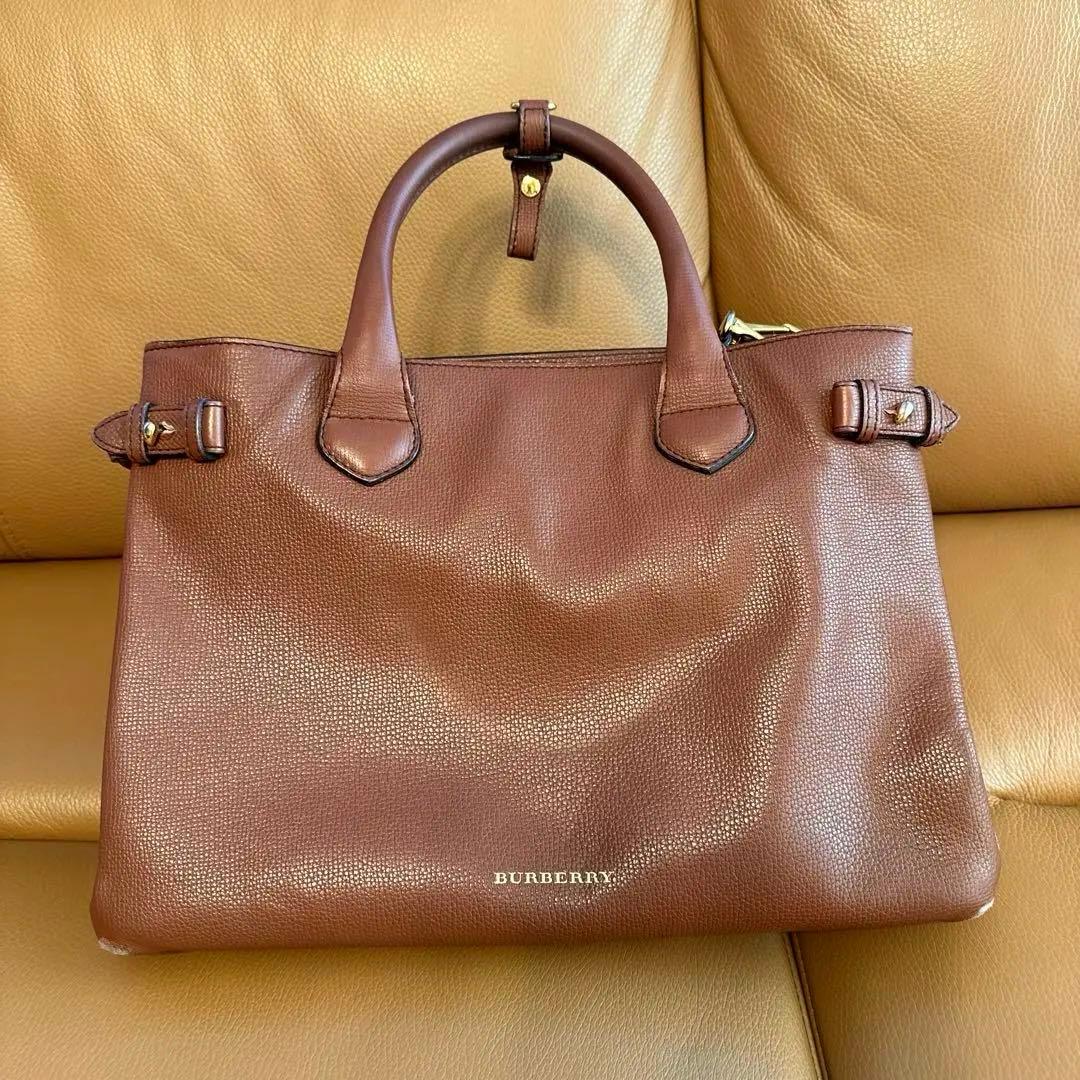 バーバリー　BURBERRY バナーバッグ ハンド ショルダー 2Wayバッグ