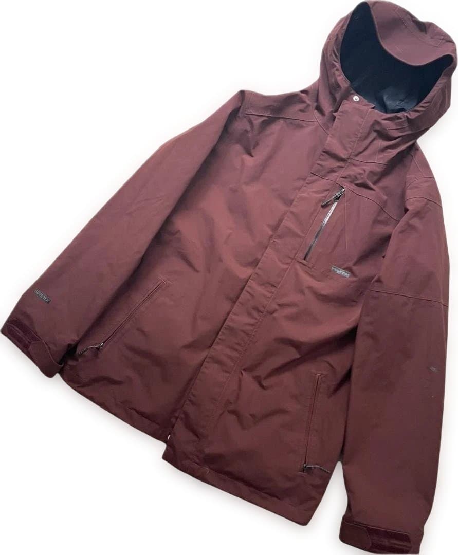 【人気】VOLCOM ボルコム GORE-TEX L スノボウェア　ボルドー