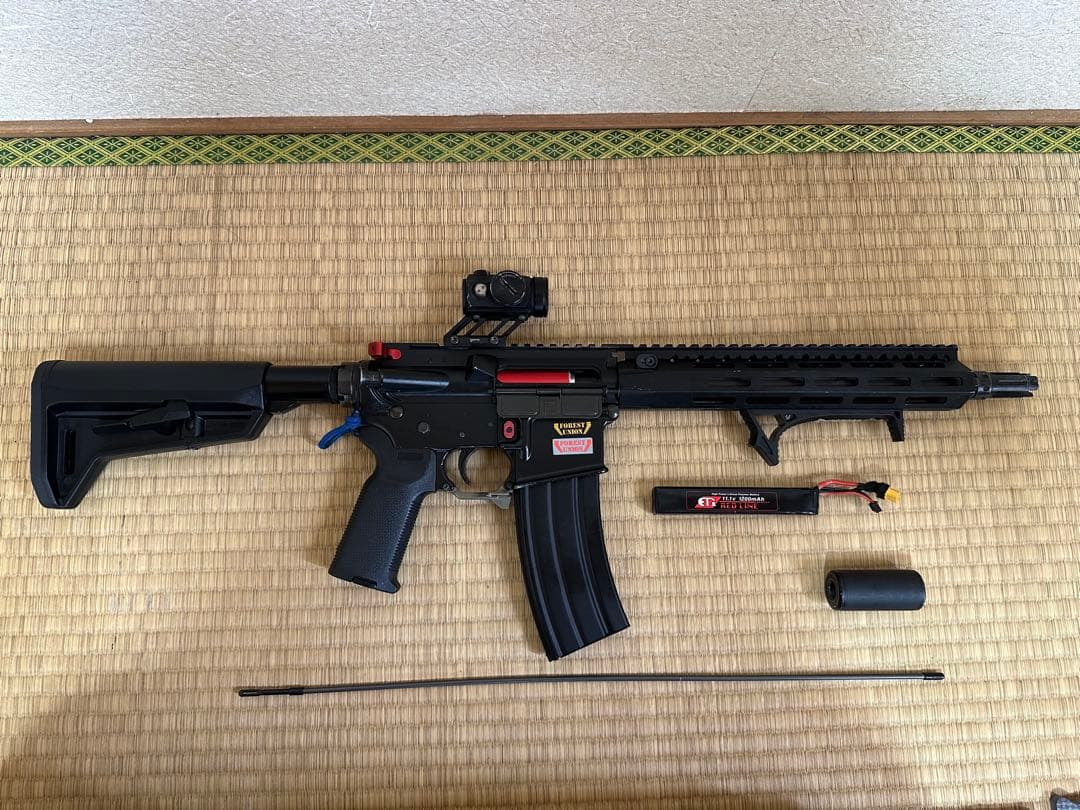 SYSTEMA トレポン PTW M4 カスタム付 属品多数 東京)SYSTEMA PTW M4A1 MAX2 レギュラーモデル MK12 外装カスタム品