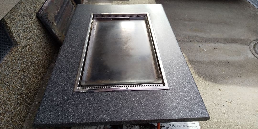 お好み焼き鉄板焼き座卓テーブル たこ焼＋鉄板焼（お好み焼）兼用テーブル 4人用 座敷用 ガス用