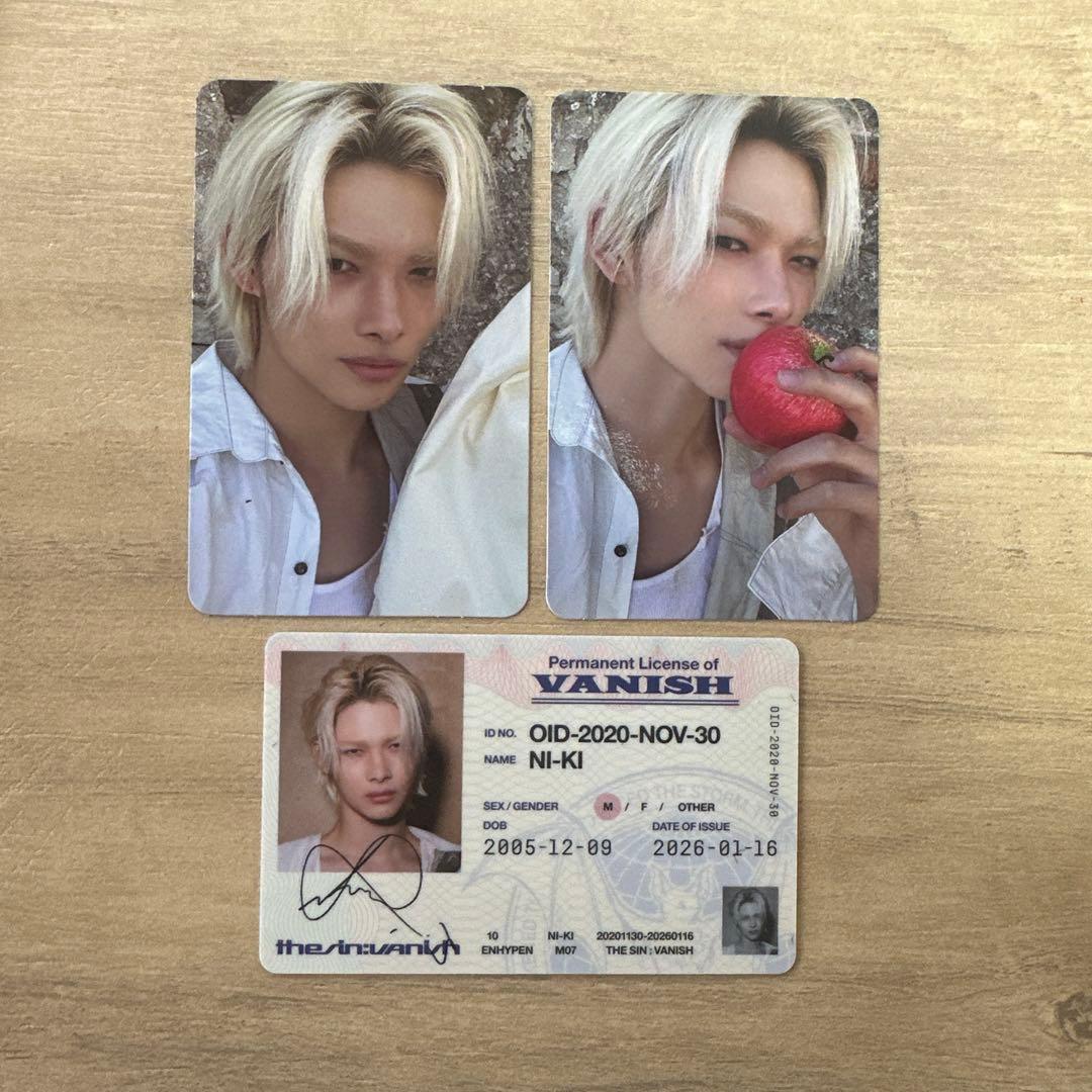 ENHYPEN ニキ the sin vanish トレカ 3枚セット - メルカリ