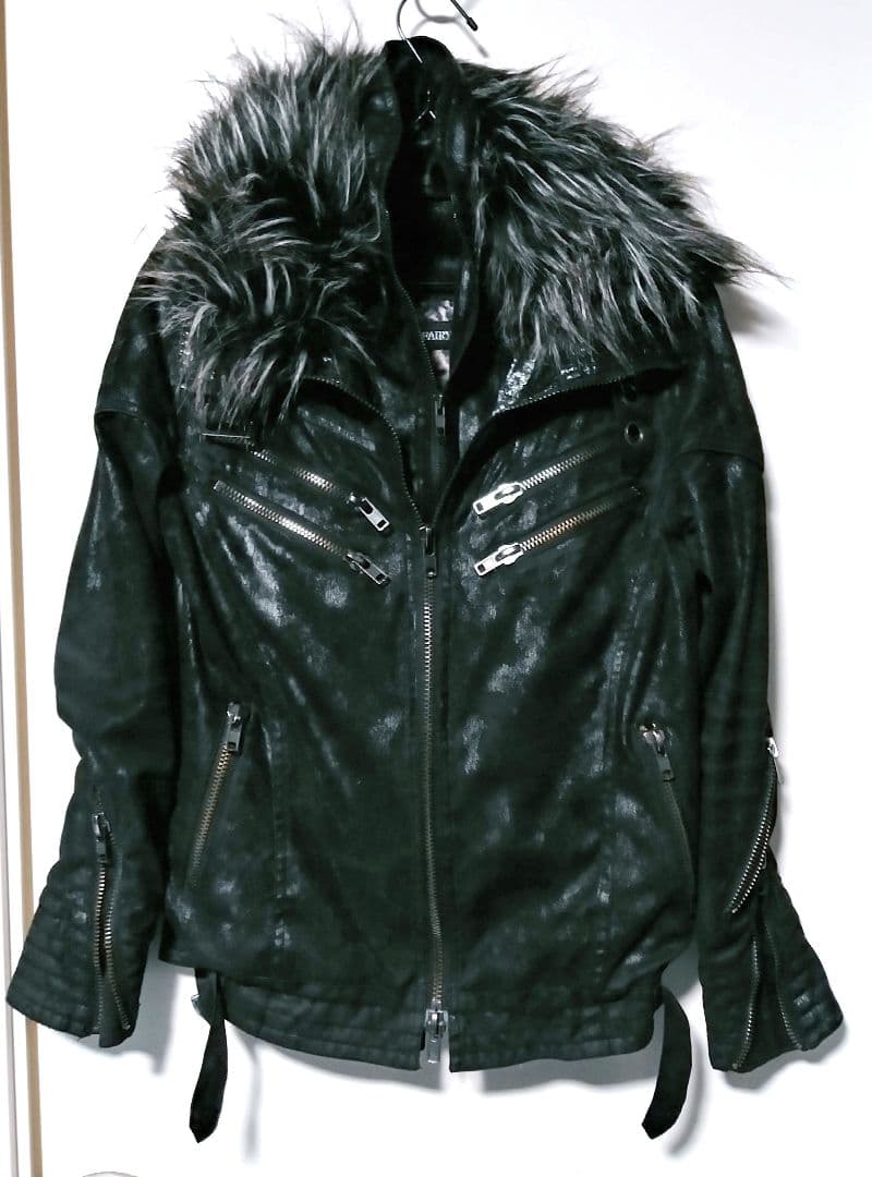 希少】VICE FAIRY ヴァイスフェアリー ファー付きライダースジャケット
