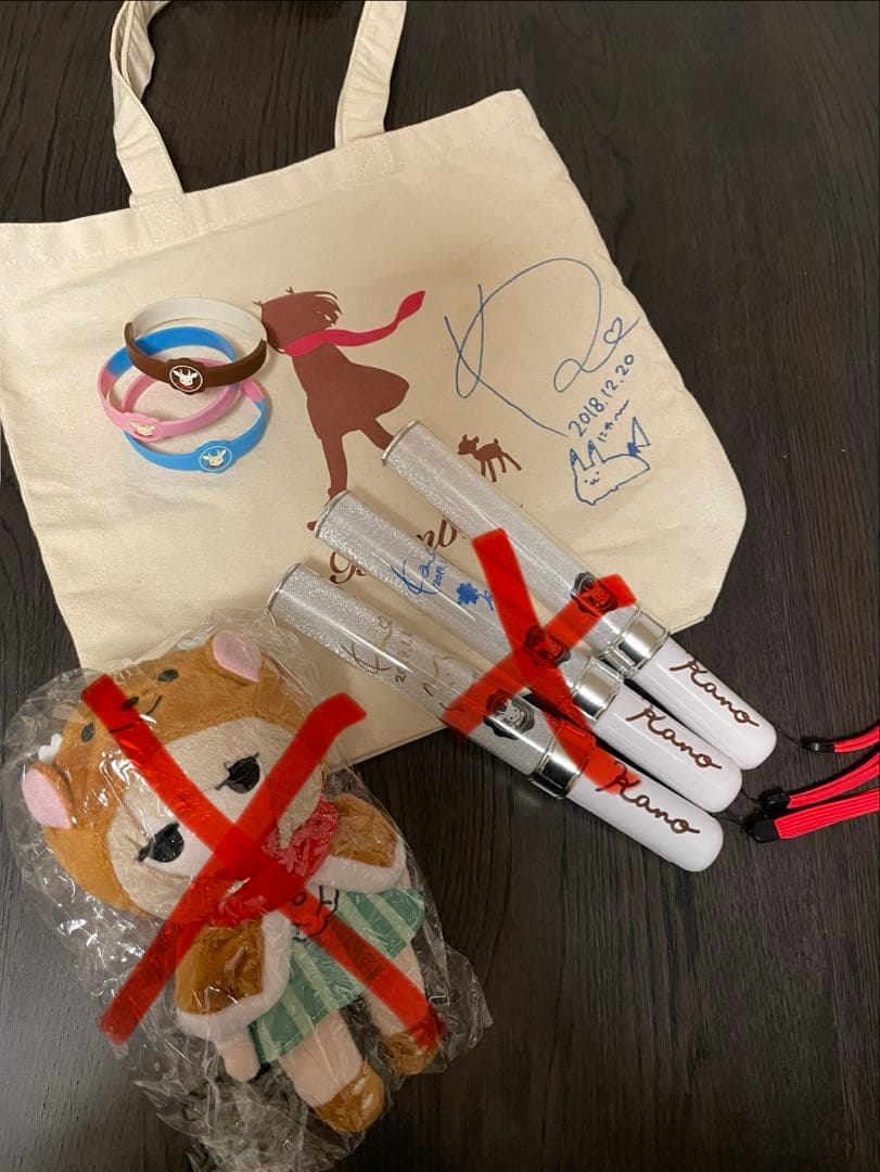 鹿乃 ライブ サイン入りペンライトぬいぐるみ リストバンド セットバラ売り要相談