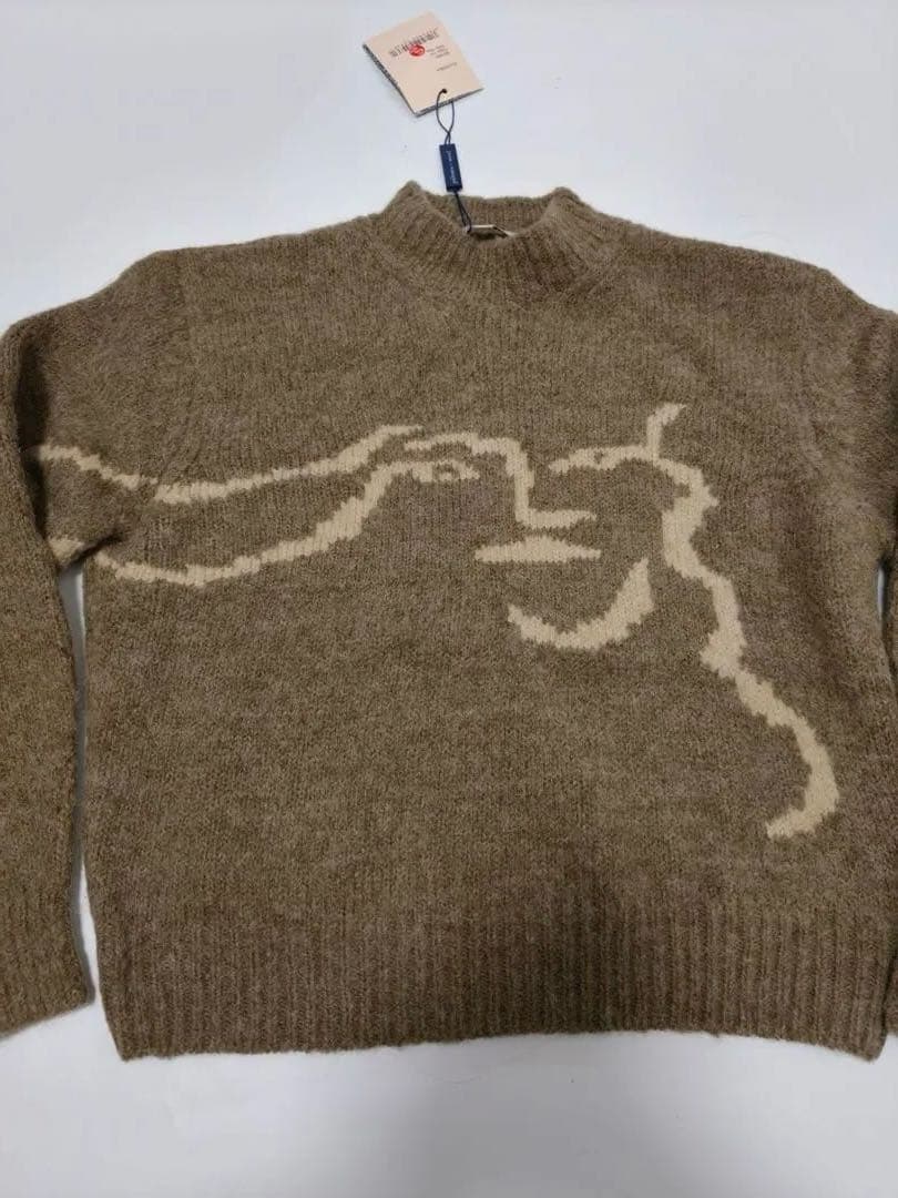 Paloma wool アートプリント ベージュ セーター S 新タグ付き - メルカリ