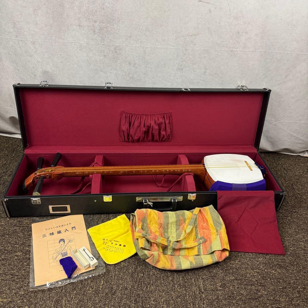 三味線 ケース付き 津軽三味線 お稽古三味線 ツタヤ楽器