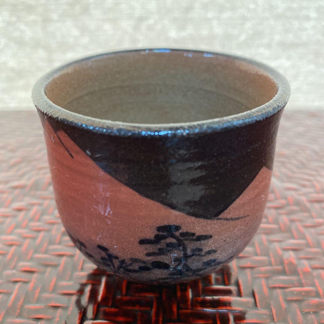 染錦富士絵　ぐい呑　N o31