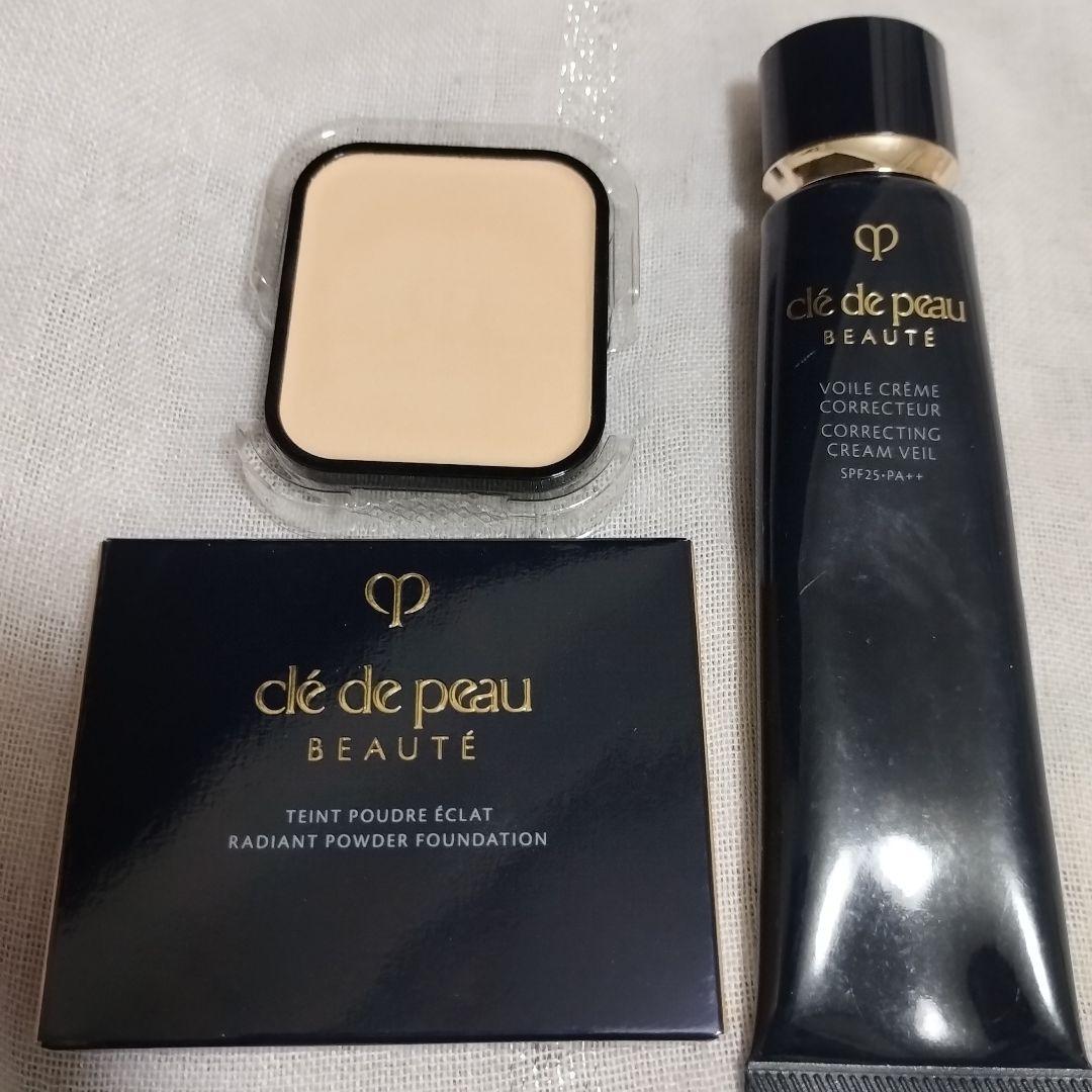 クレ・ド・ポーボーテタンプードルエクラⅡオークル00プレメイクアップスポンジ付